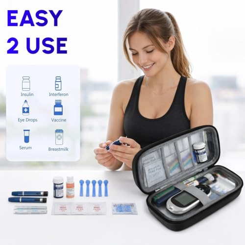 CareVego Orbit Insulin Cooler Travel Case - 2+2 Ice Packs view 6