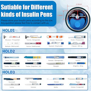 CareVego Insulin Cooling Bottle Travel Case (Blue) - view 6