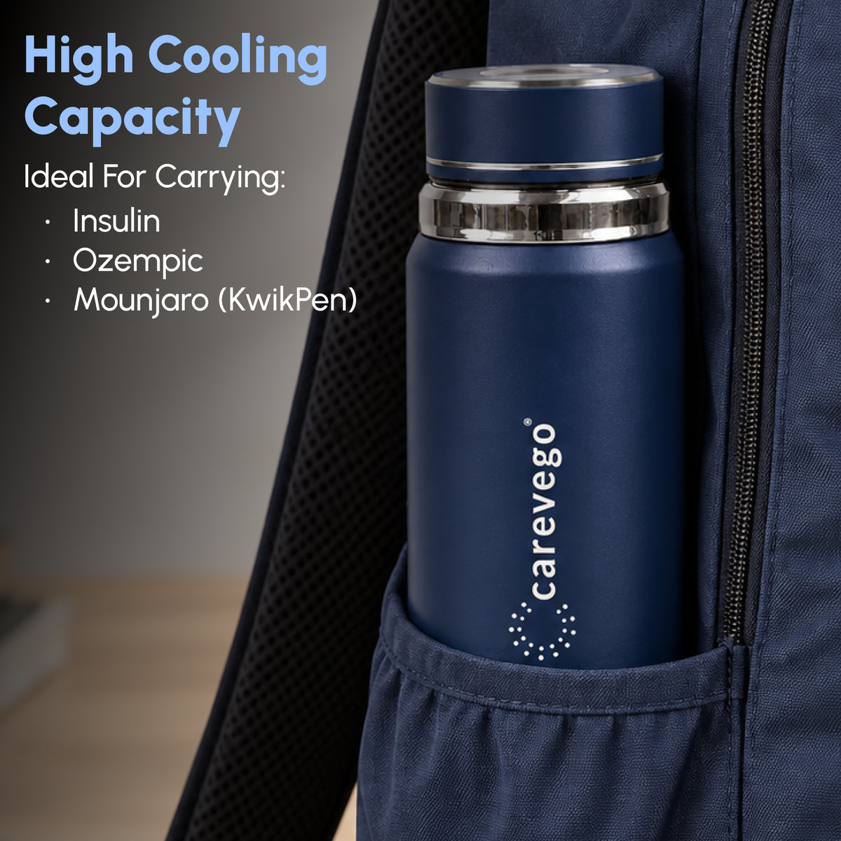 CareVego Atlas Insulin Cooler Case