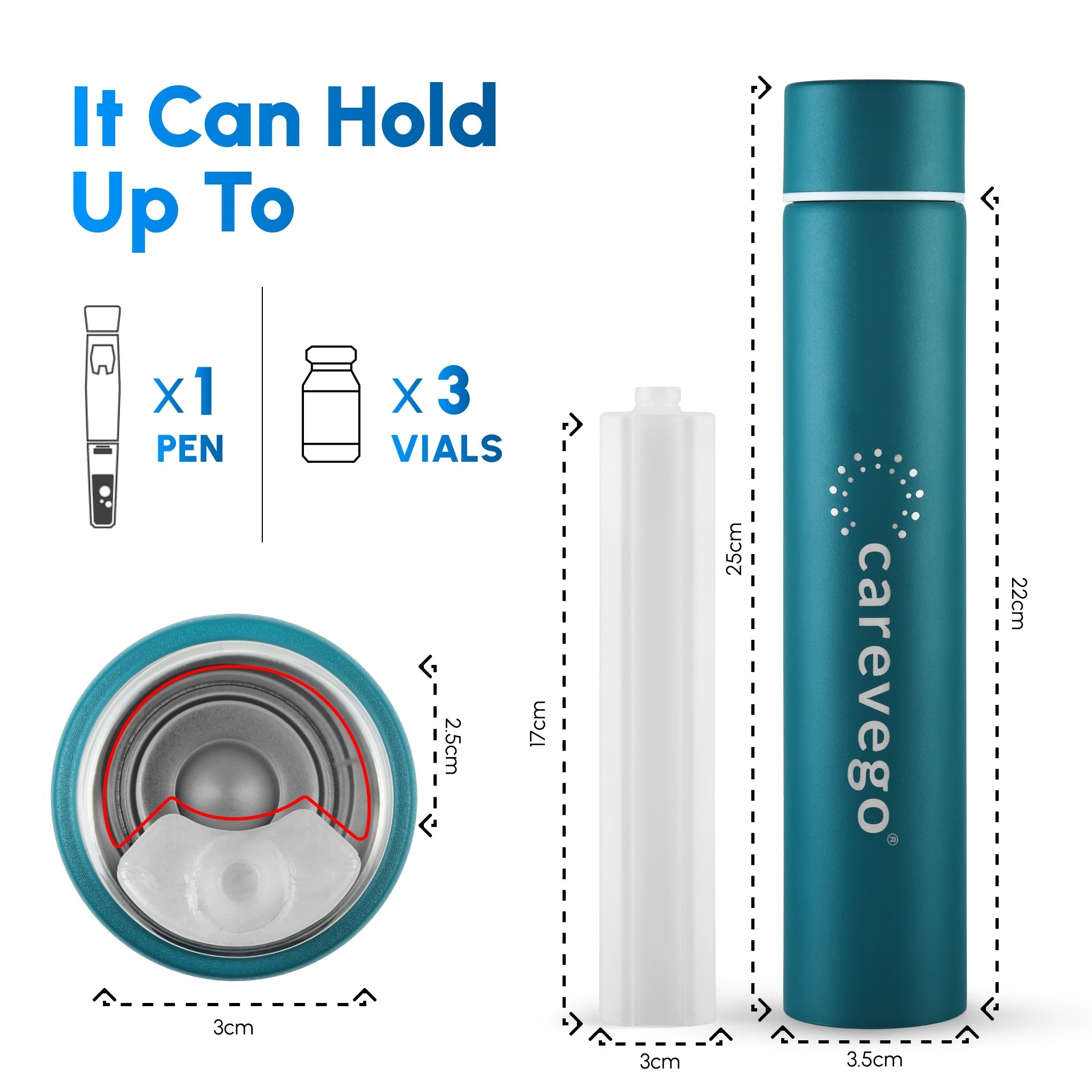 CareVego MiniGo Single-Pen Insulin Cooler — image 2
